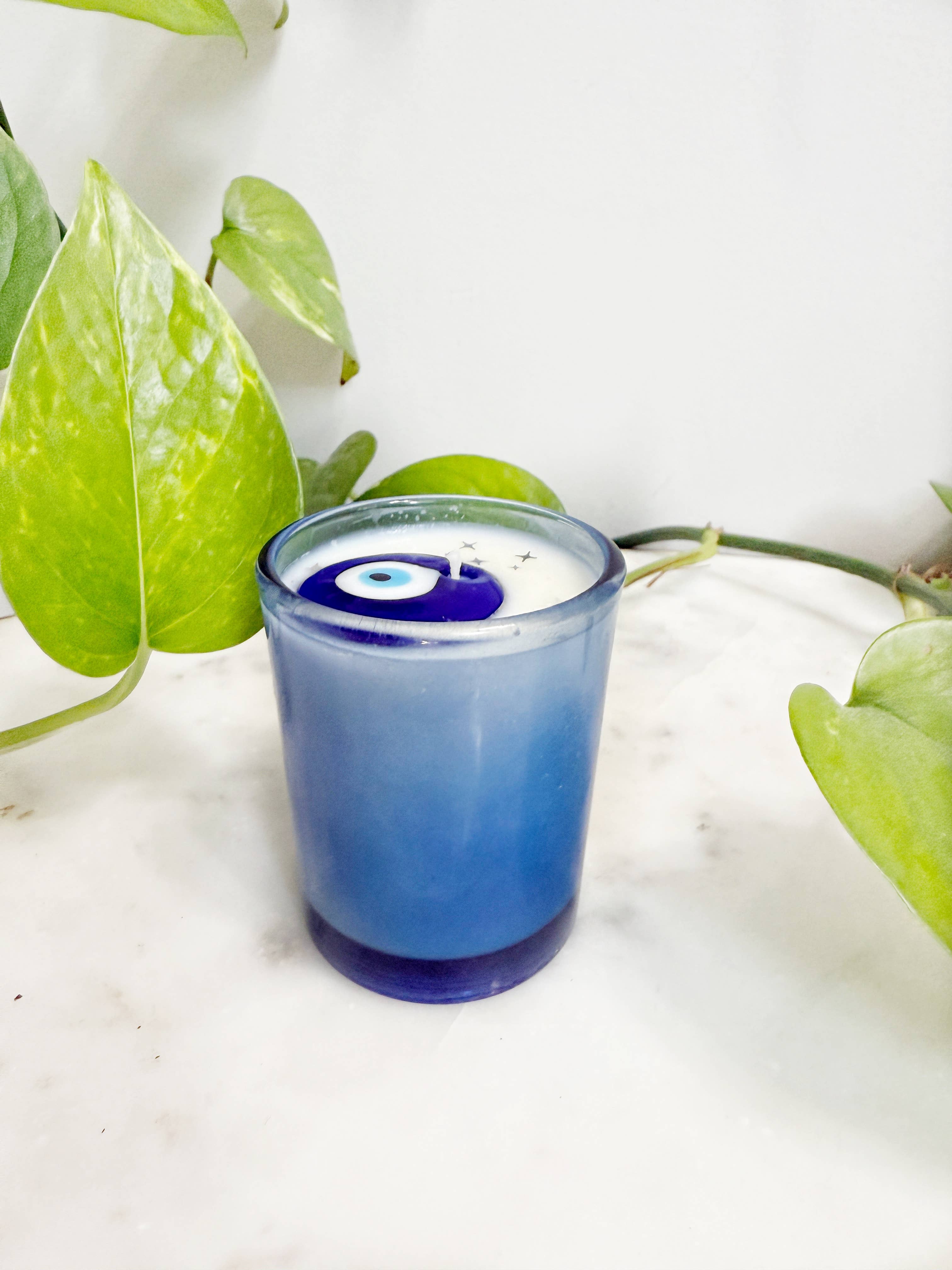 Lunastry – wholesale Jar/filled candle – Evil Eye Votive Soy Candle2