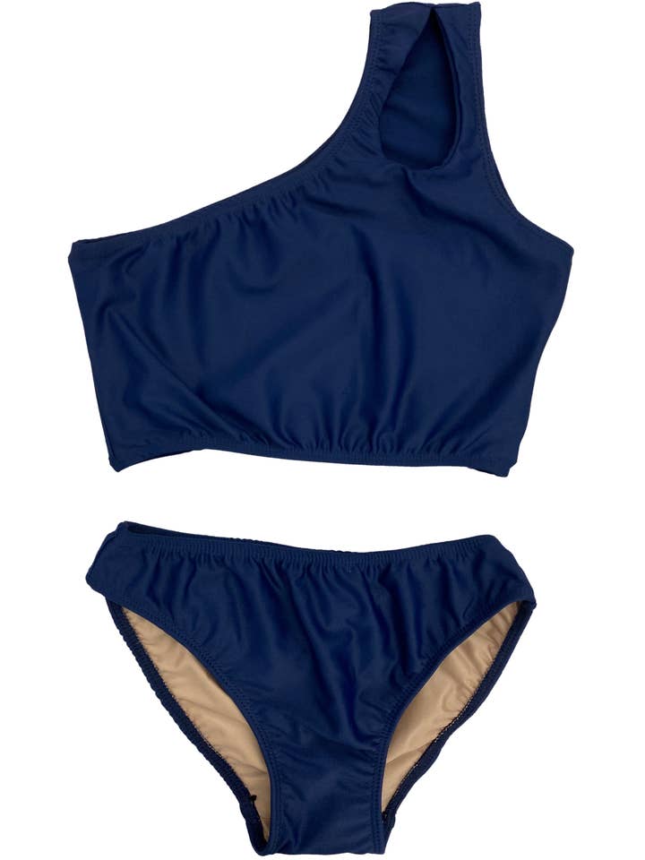 Cheryl Creations Kids - Wholesale Two Piece Swimsuit - Kids - Girl's Two Piece One Shoulder Bathing Suit5