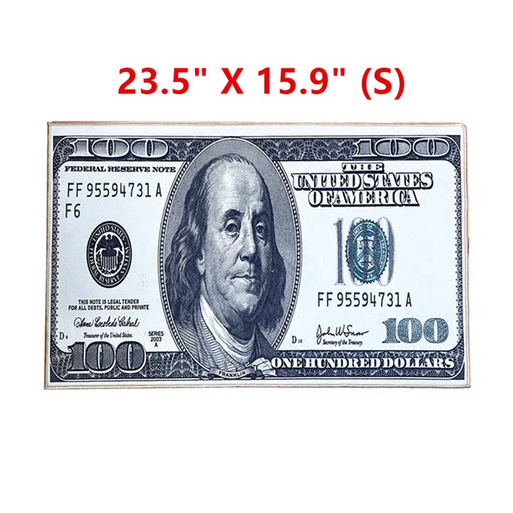 Tsyware - Wholesale Area Rug - $100 Dollar Bill Area Rug Carpet Floor Mat 23.5" X 15.9"0
