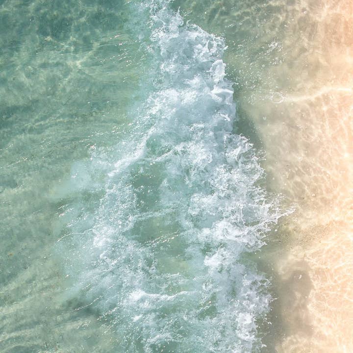 Rolling Wave Beach Photography Kunstdruck für den Großhandel von Hope Decor