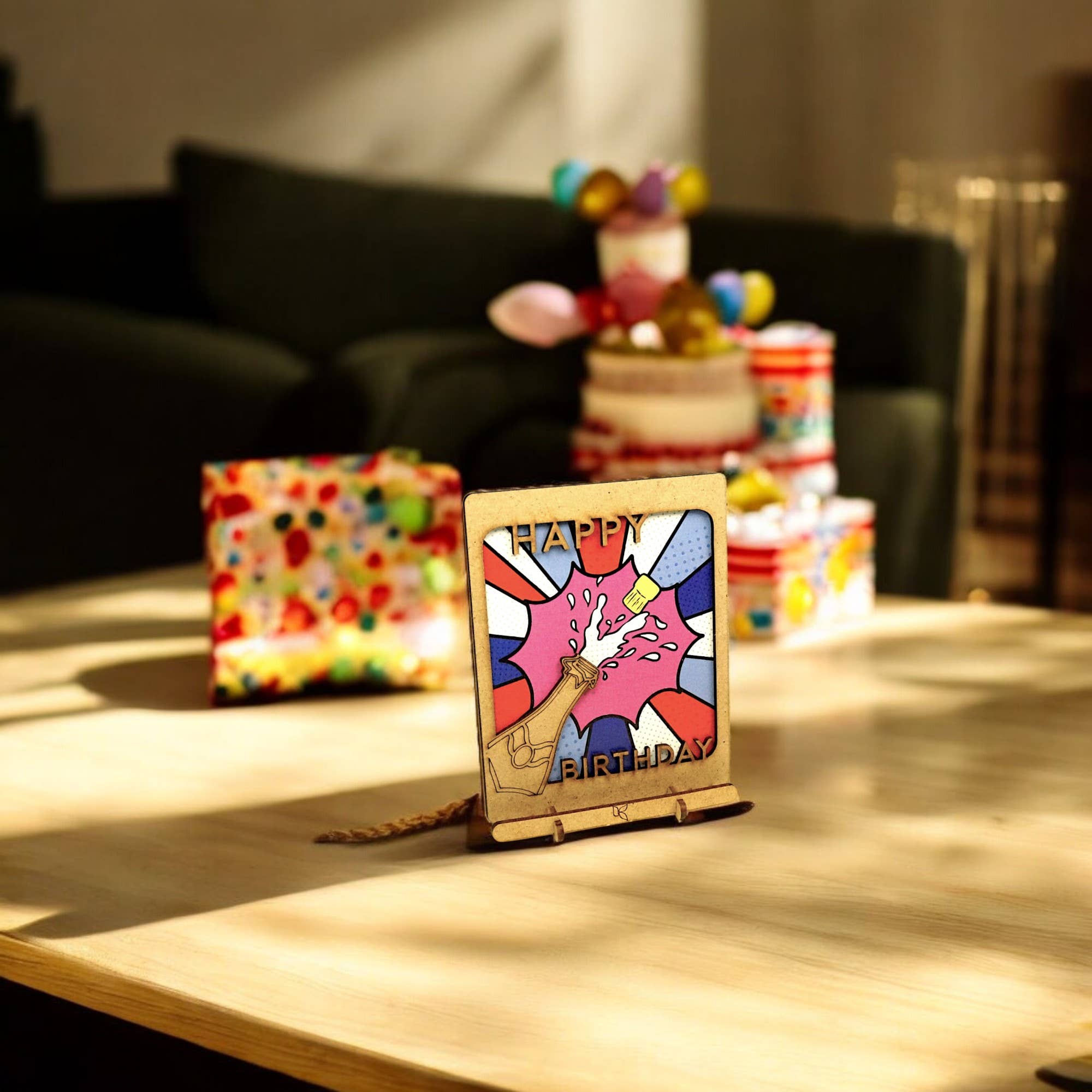 KOMONI Amsterdam - Wholesale Birthday Card - Happy B-Day Pop-up Card1