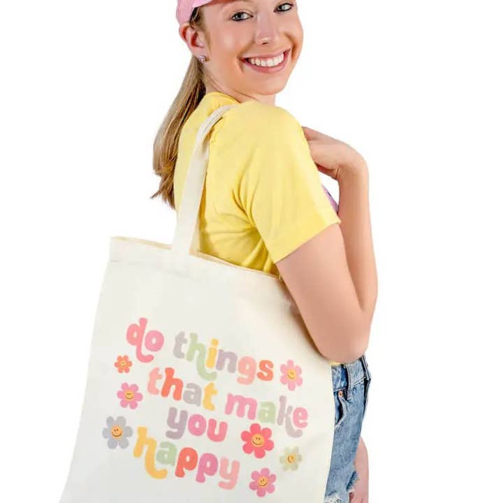 Sac en toile Joyful Journeys pour la vente par Pinkaholics Anonymous LLC