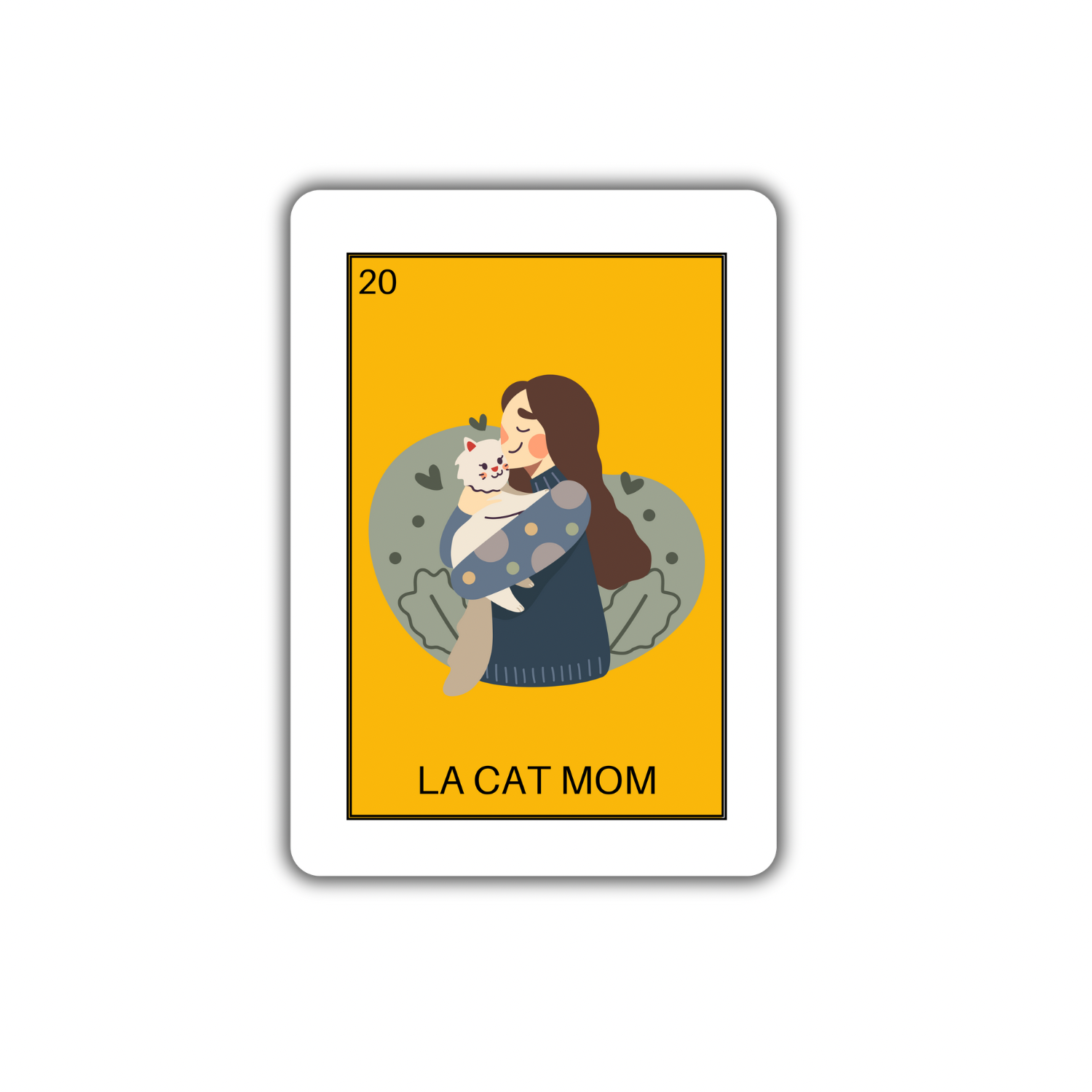 Gaec Studio – wholesale Sticker – La cat mom loteria Sticker1