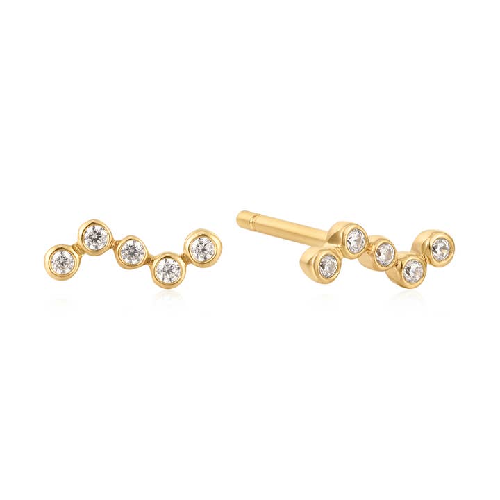 Yuki Solid Gold Screw Back Stud Earrings for wholesale by Quill Fine Jewelry & Lifestyle