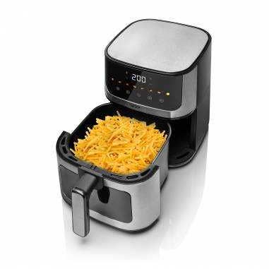 Haeger - Wholesale Kitchen Appliance - HAEGER Magic Window Digital Oil-Free Fryer - 4.7 L, 8 Programs, Digital Screen, 1200W1