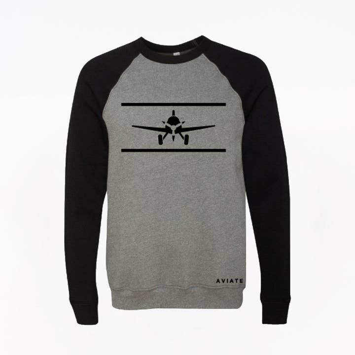 Airplane Cloud 9 Graphic Sweatshirt for wholesale by Aviate Brand