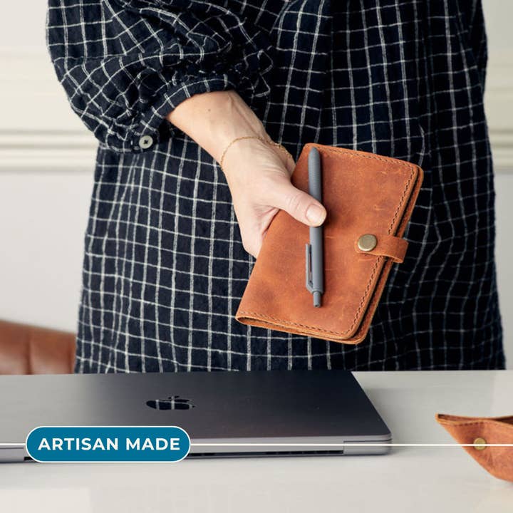 Pocket Moleskine Journal Cover | Artisan Made | Diary Cover for wholesale by Lazarus Artisan Goods