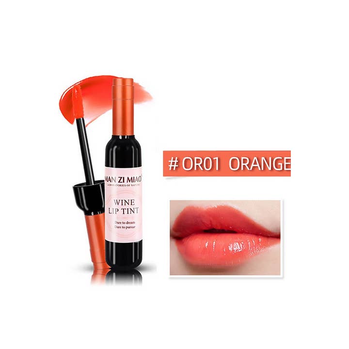 ASSORTED COLORS ",,,,_...._ Lip Tint 24pc Set Wine bottle shape w/ display box for wholesale on Faire