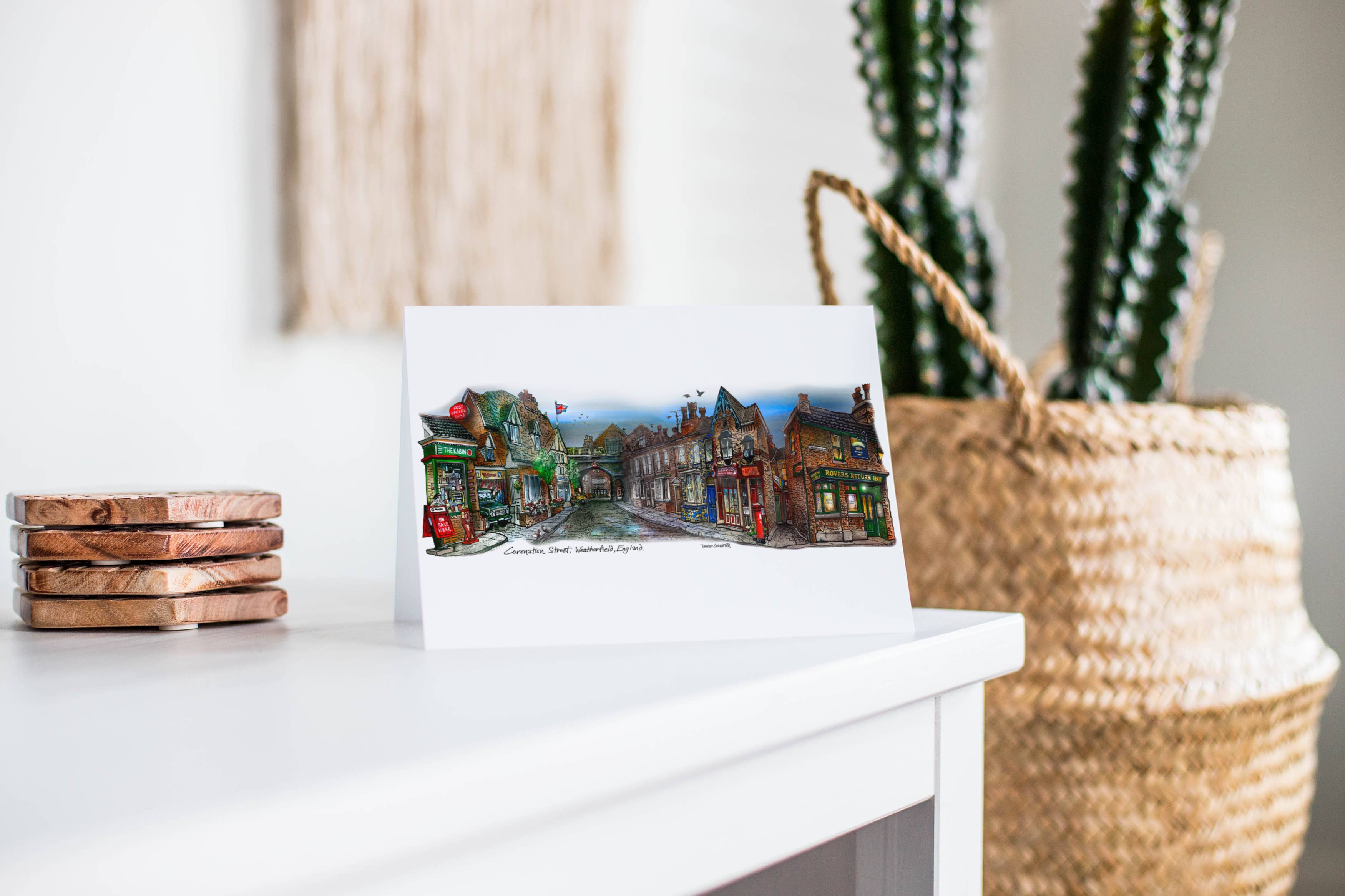 Totally Toronto Art/Sassy City Studio - Wholesale Everyday Greeting Card - Coronation Street Greeting Card1