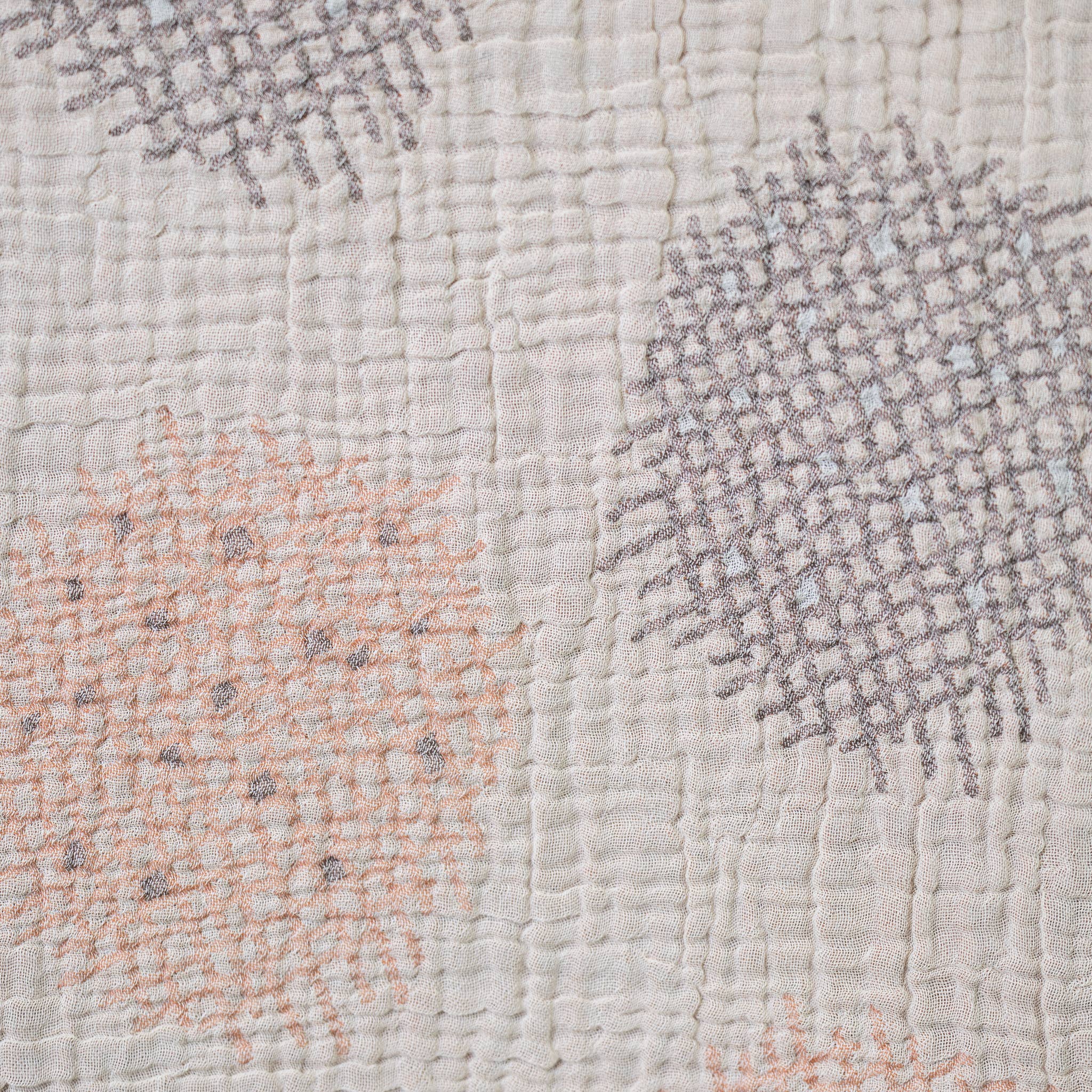 Olive & Loom - Vente Plaids - Jeté en mosaïque de mousseline3