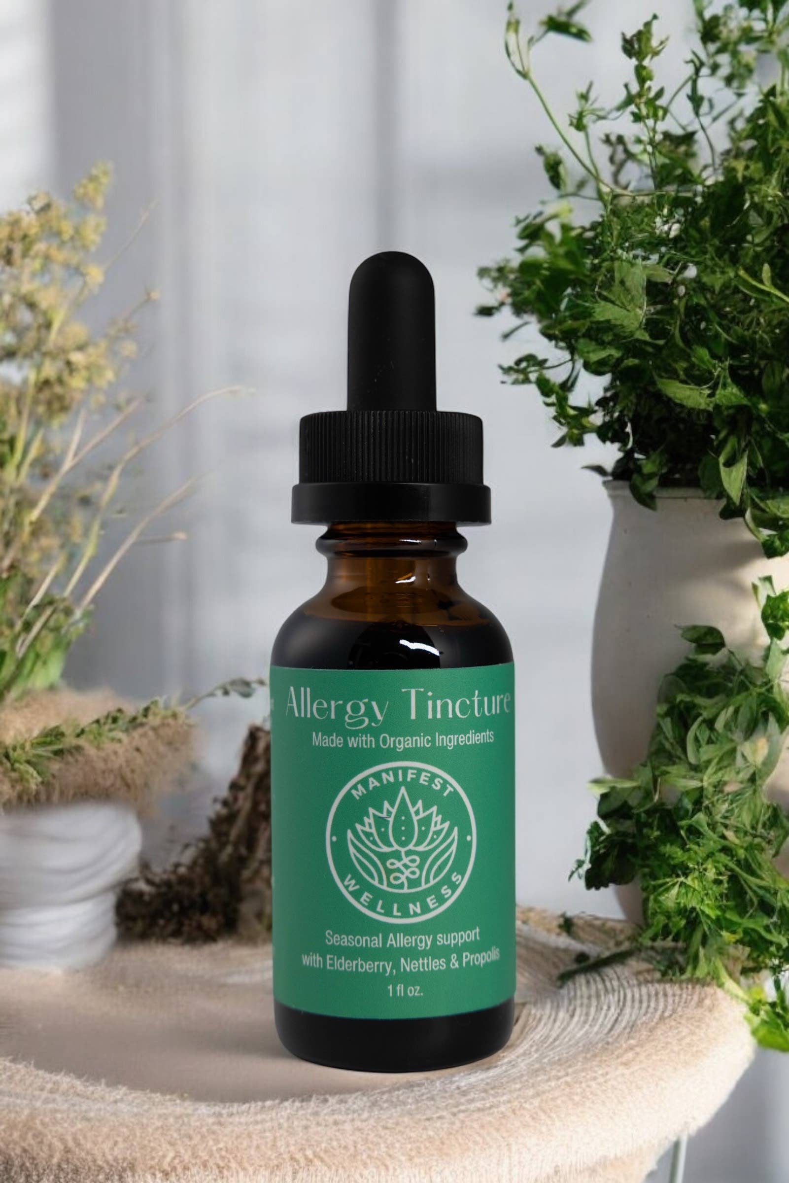 Manifest Wellness - Wholesale Tincture - Organic Allergy Blend Tincture1
