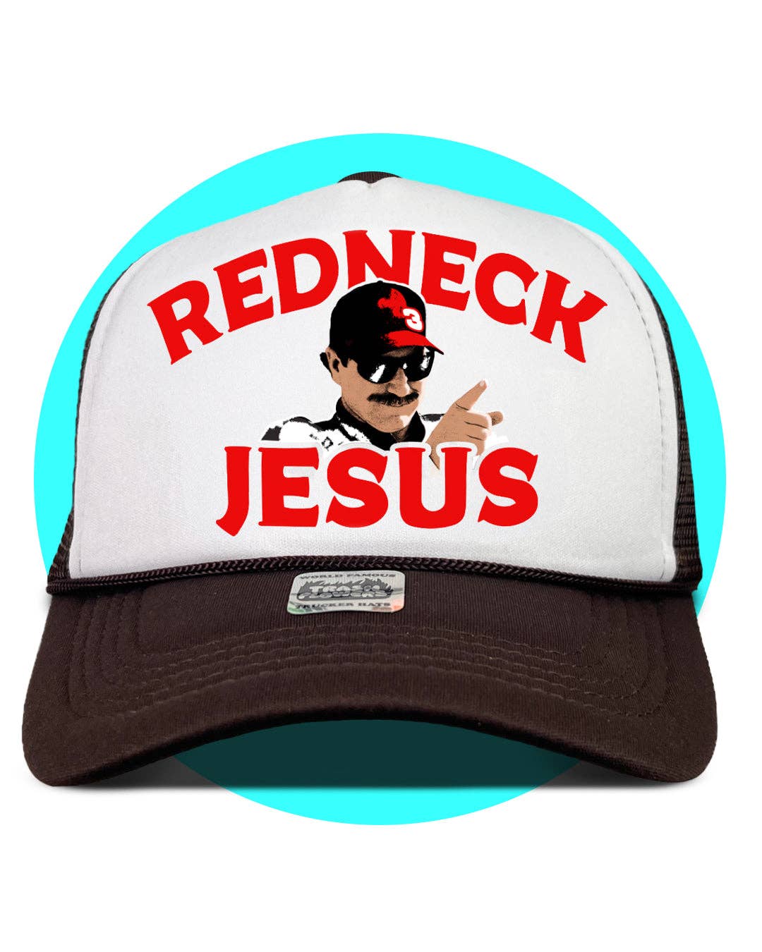 Trash Flowers Trucker Hats - Vente Casquette de camionneur – unisexe - Casquette Redneck Jesus Trucker1