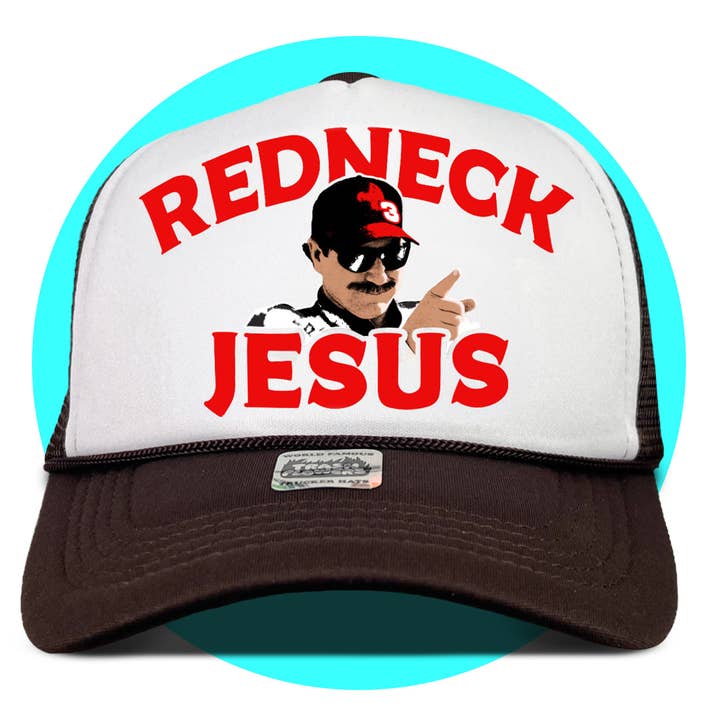 Trash Flowers Trucker Hats - Vente Casquette de camionneur – unisexe - Casquette Redneck Jesus Trucker1