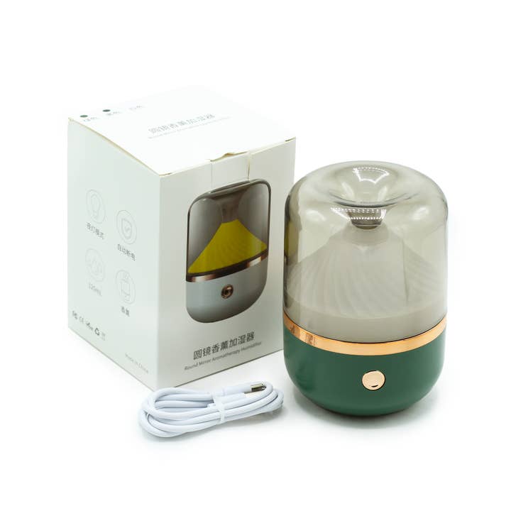 AW Artisan - Wholesale Electronic Diffuser - Green and Bronze Aroma Diffuser - USB - Color Change1