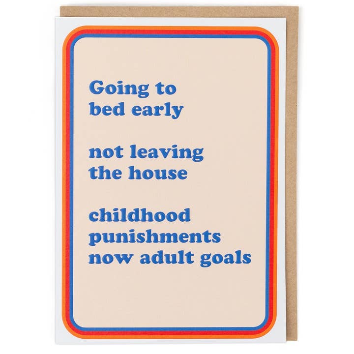 Cath Tate Cards - Wholesale Everyday Greeting Card - ADULT GOALS