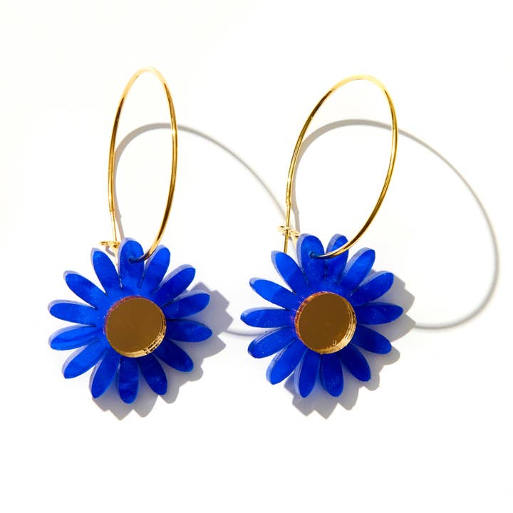 Emeldo - Wholesale Hoop Earrings - Daisy Hoops // Select Daisy Colour + Hoop36