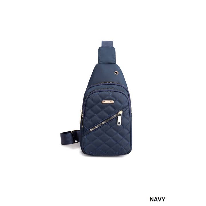 42POPS - Wholesale Crossbody Bag - Women's - ",,,..._ Quilted Multi Pocket Crossbody Sling Bag