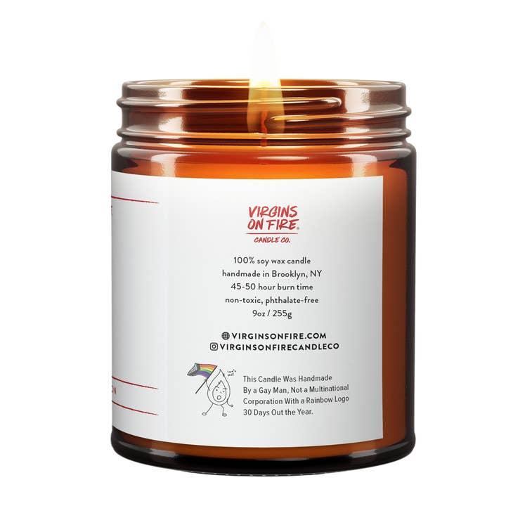 Virgins On Fire Candle Co. - Wholesale Jar/Filled Candle - BUDDY THE UNION ELF (Almond Macaron) Soy Wax Jar Candle