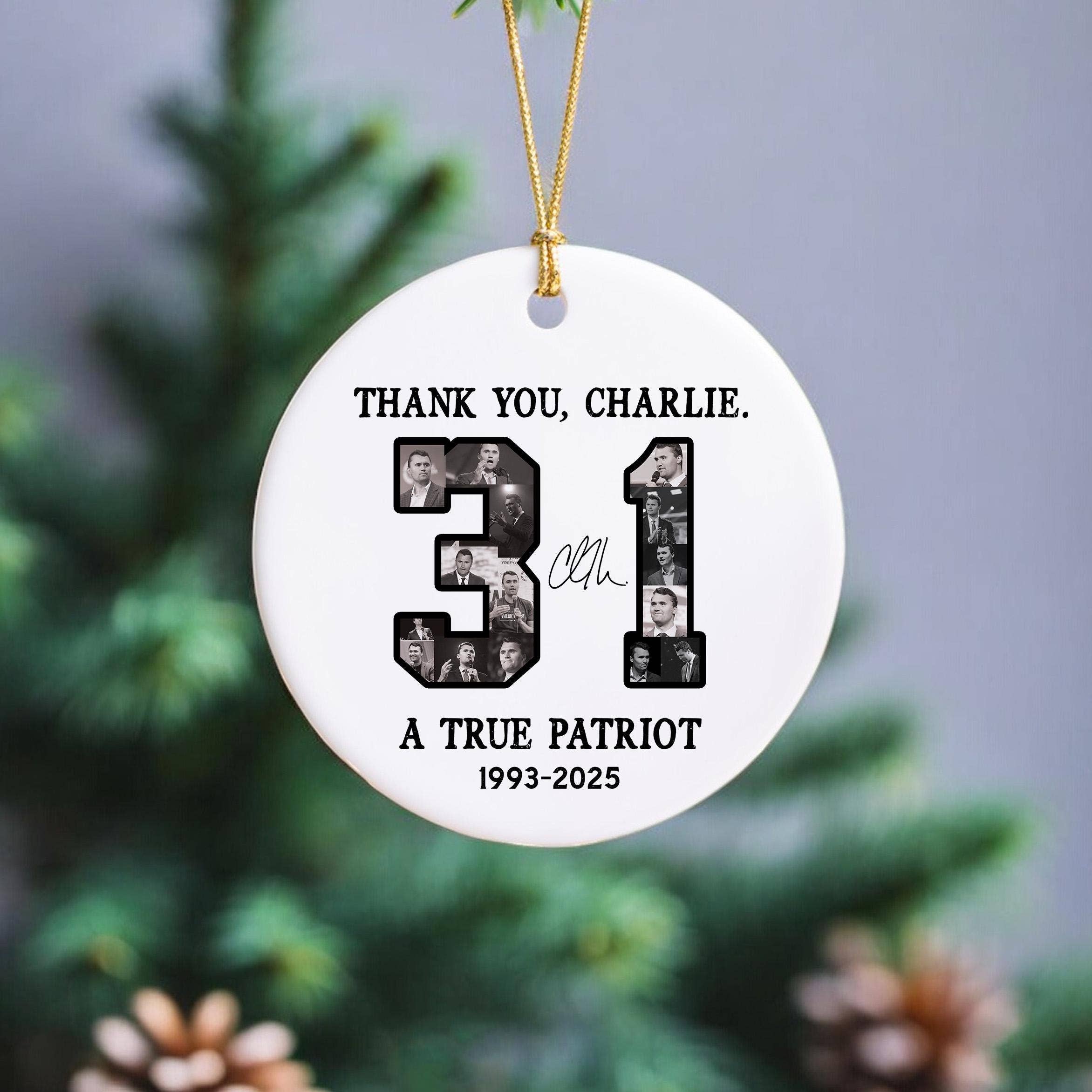 Embrova – Großhandel Verzierung – Charlie-Kirk-Gedenkornament, RIP Kirk 2025 Ornament3