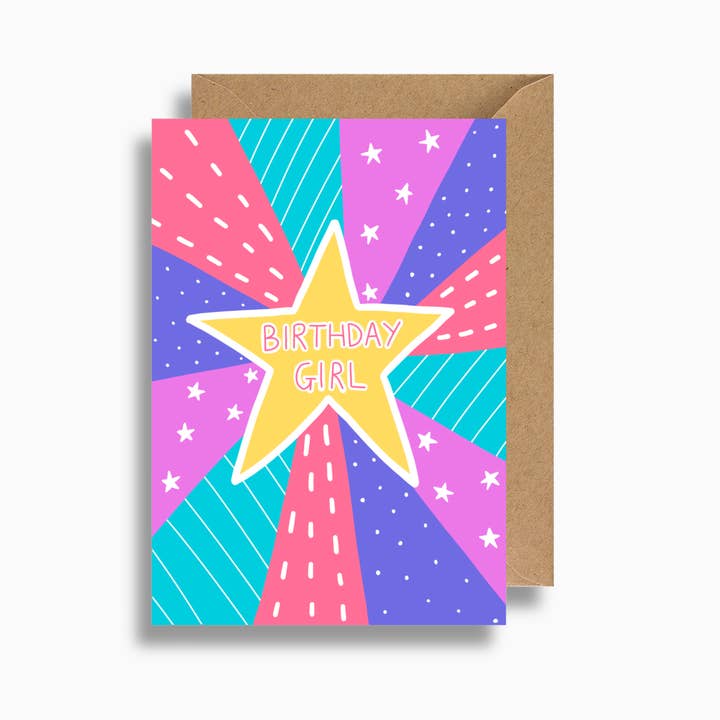 Birthday Girl Card for wholesale by Lizzie Chancellor