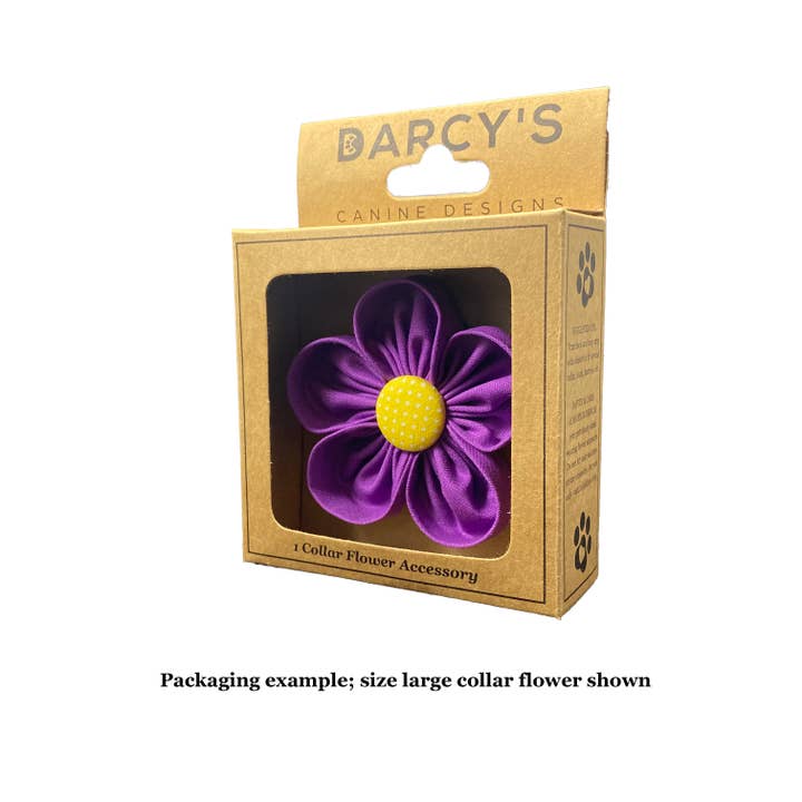 Darcy's Canine Designs - Wholesale Pet Collar - Dog - Orange California Poppy Collar Flower Pet Accessory3