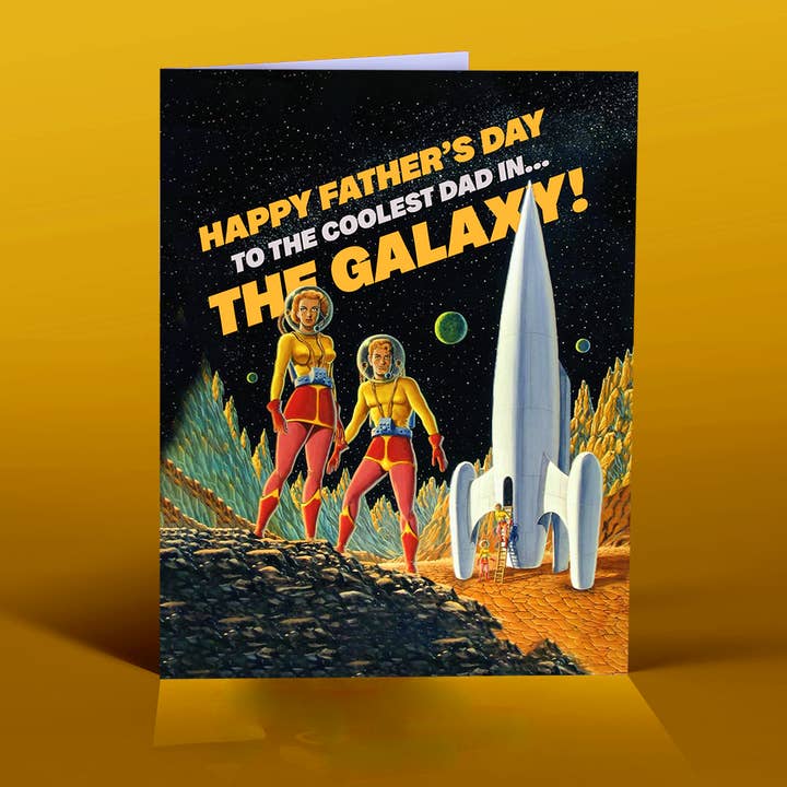 GALAXY DAD father's day card for wholesale by offensivedelightful