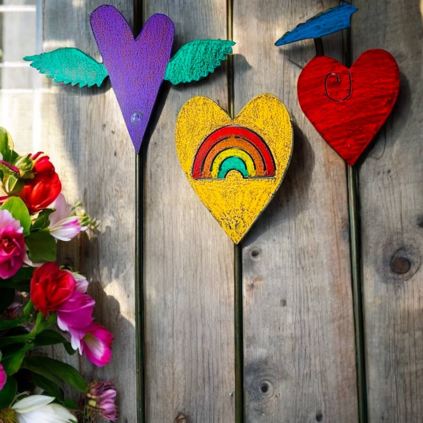 Whimsies – wholesale Gräspiggar – Vintage Heart växtstöd trädgårdsstöd fantasifull bohemisk6