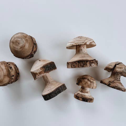 Mushroom wood live edge for wholesale by Heartland Designs