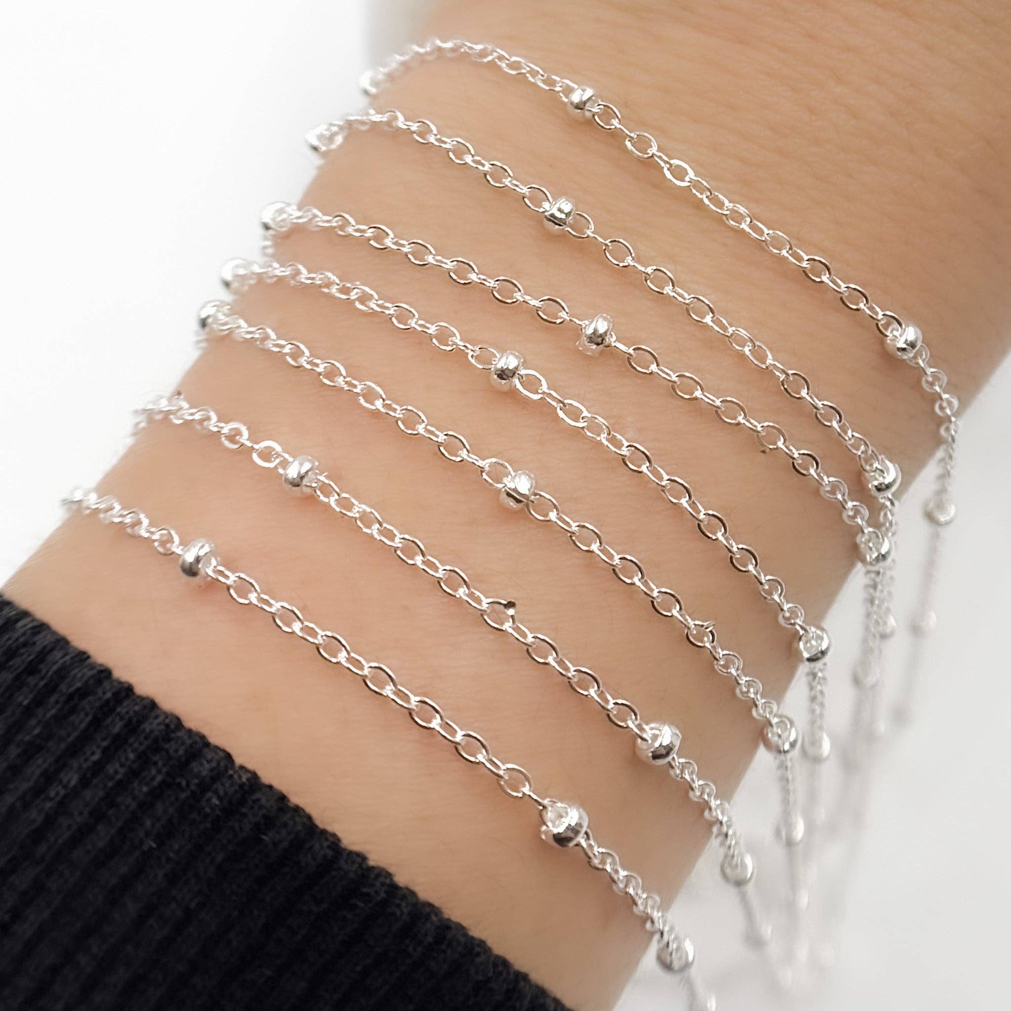 Jewels & Chains - Wholesale Link & Chain Necklace - 1381SS. Sterling Silver Satellite Chain2