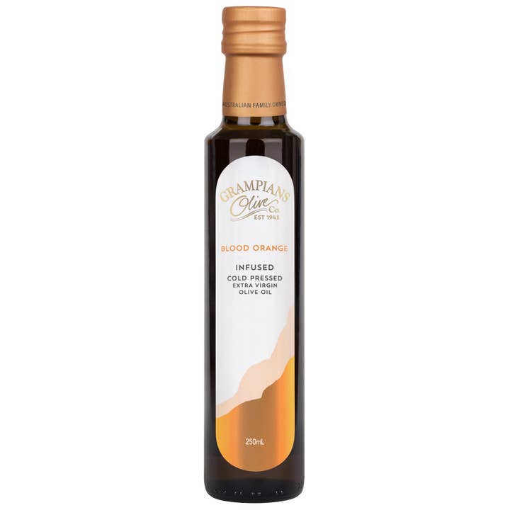 Blood Orange Infused Extra Virgin Olive Oil for wholesale by Grampians Olive Co.