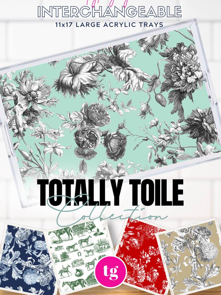 Juego de 10 insertos TOTALLY TOILE de 11x17 para venta al por mayor de TAYLOR GRAY