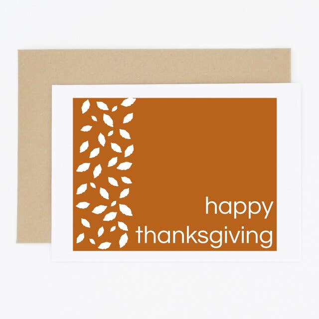 Cartão de Ação de Graças de Folhas por atacado de Madame Annie et Fils