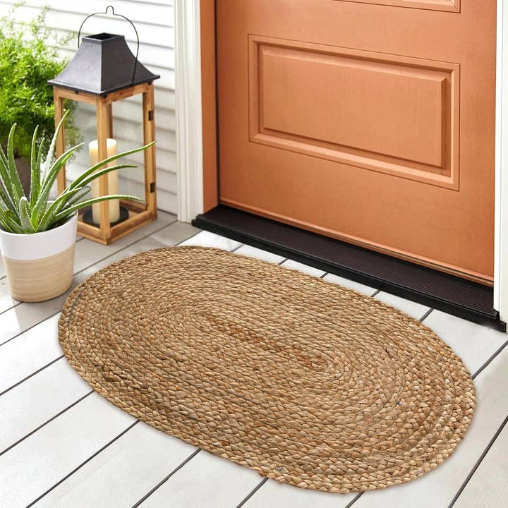 JUTE BRAID OVAL RUG, NATURAL JUTE, 18''x30'' for wholesale by chardin home