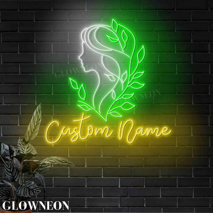 Anpassad neonskylt för skönhetssalong, LED-väggkonst för skönhetsspa-salong för wholesale av Glow Neon