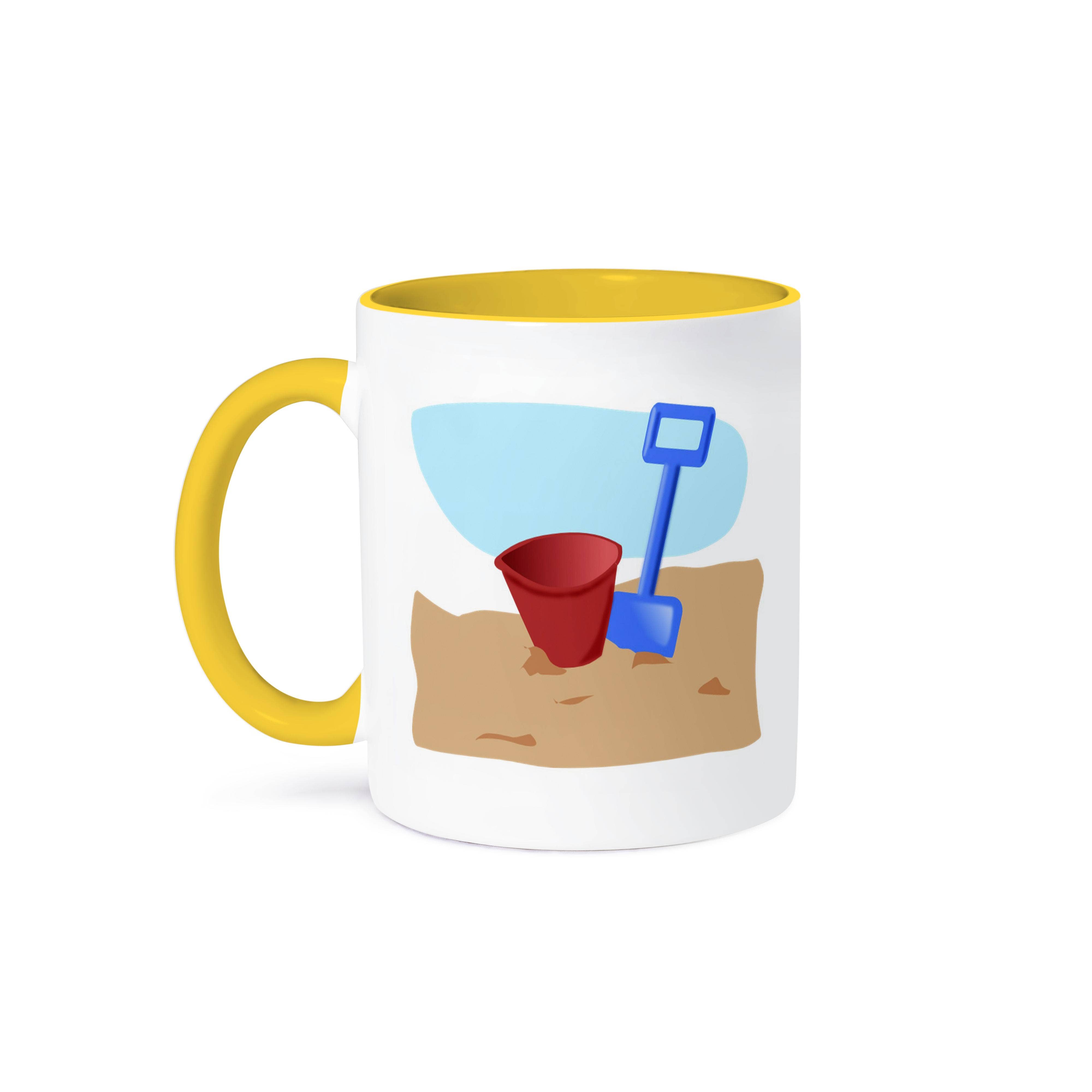 3dRose - Wholesale Coffee Mug - 3dRose, Red Beach Pail Blue Shovel, Mug0