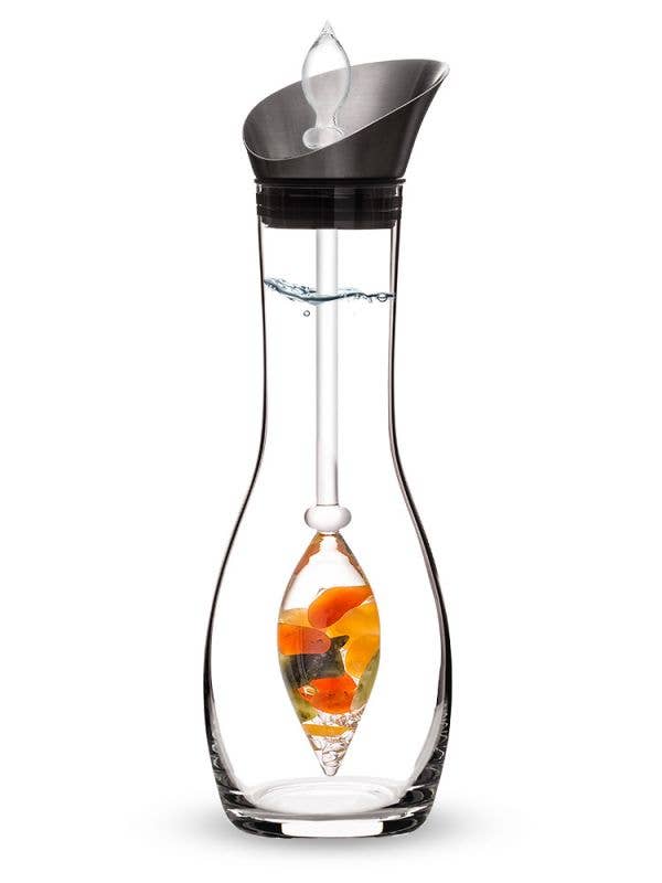 Era Crystal Water Carafe | HAPPINESS (Jade, Carnelian, etc.) for wholesale by VitaJuwel USA