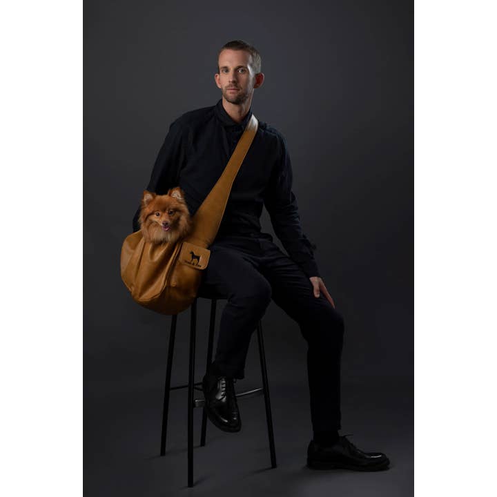 NOAH AND PAW LLC - Wholesale Pet Carrier - Cat/Dog - Vegan Leather Pet sling Carrier, Ruffle Style12