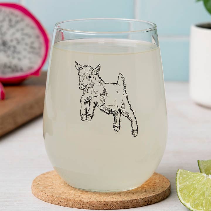 Copo de Vinho sem Pé Cabrito por atacado de Counter Couture