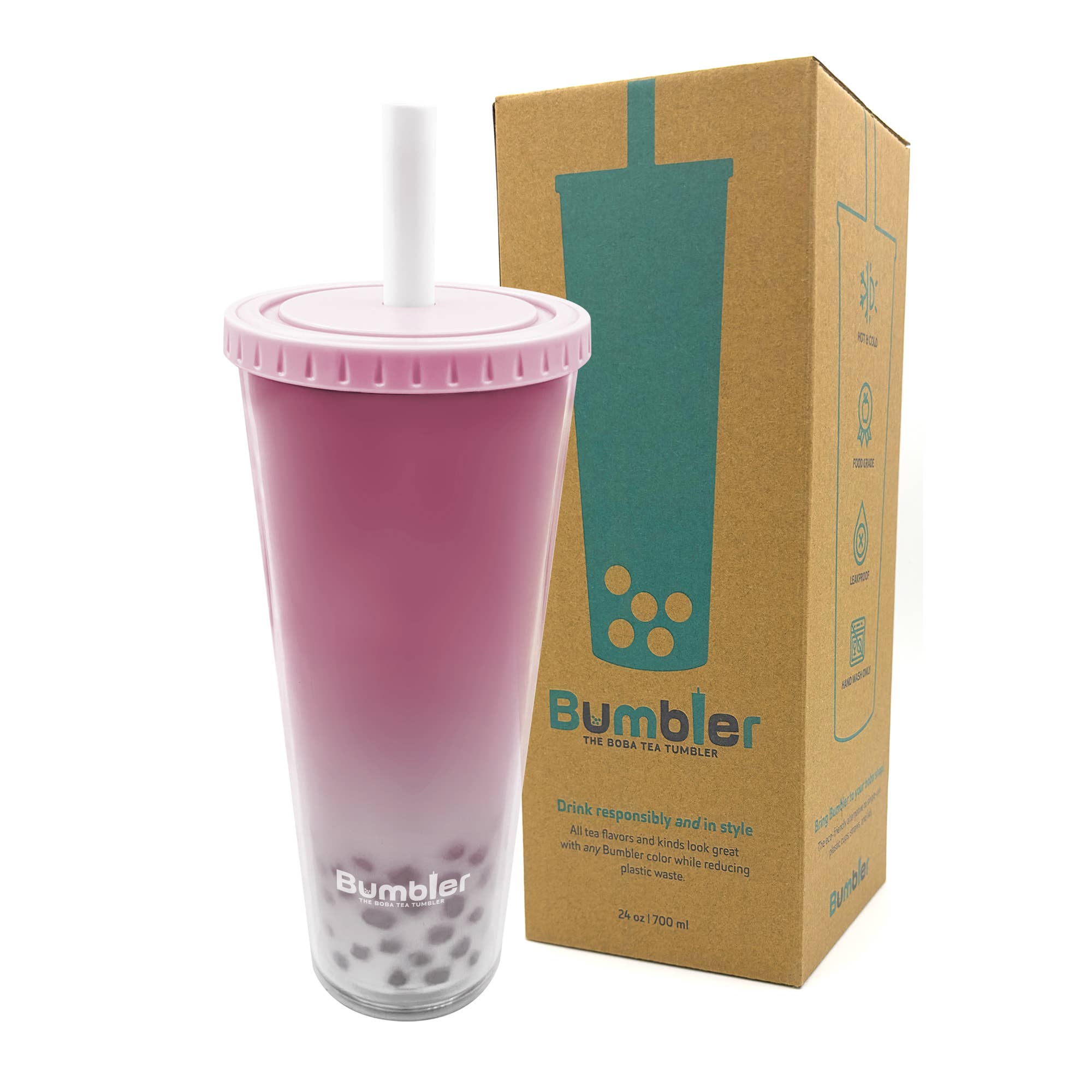 Bumbler – Engroshandel Thermokop – Blush Pink - Den originale Boba Tea Tumbler2