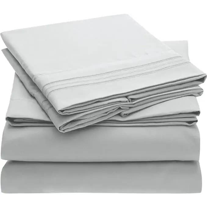 Sunshine Home Textile - Wholesale Sheet Set - 2100 Series Sally Collection 4 Piece Sheet Set - Queen