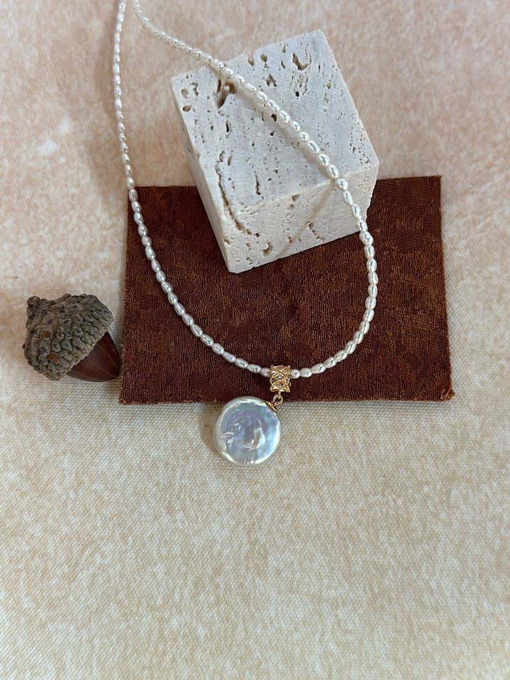 HILDA Keshi pärlhänge halsband för wholesale av ZEN&CO Studio