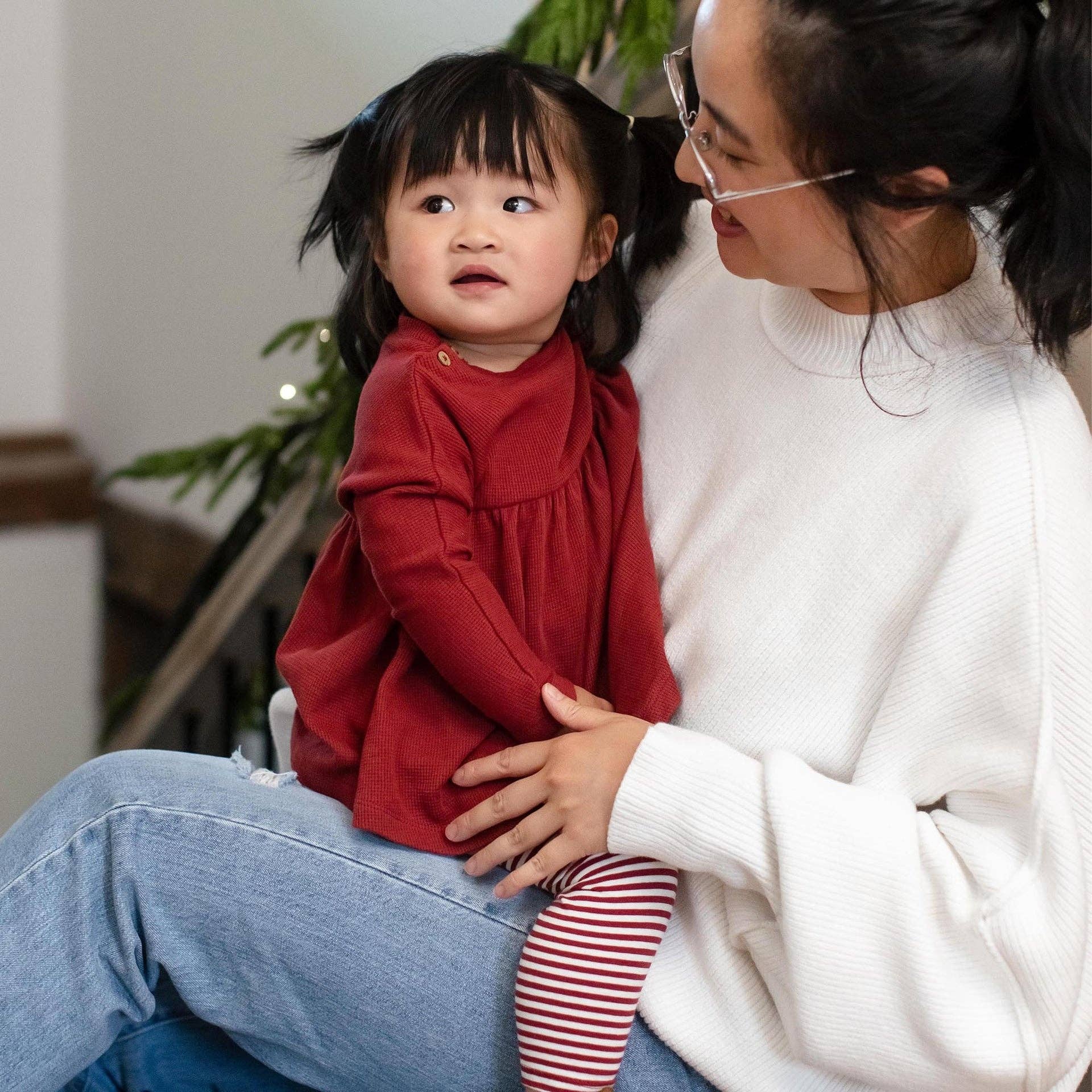 Burt's Bees Baby - Wholesale Top & Pant Set - Kids - Thermal Organic Girl Tunic & Pants Set4