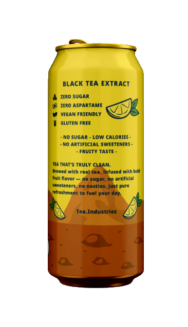 Tea Industries - Wholesale Iced tea - Lemon - Iced Tea - Sugar Free - 12 Pack of Cans3