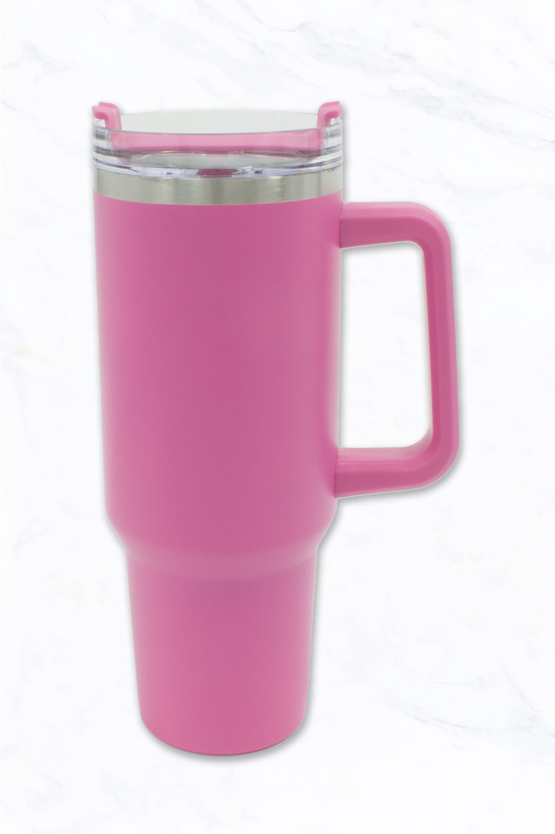 Suzie Q USA - Wholesale Insulated Mug/Tumbler - 40 oz, Stainless Steel Tumbler with Handle, Straws Include20