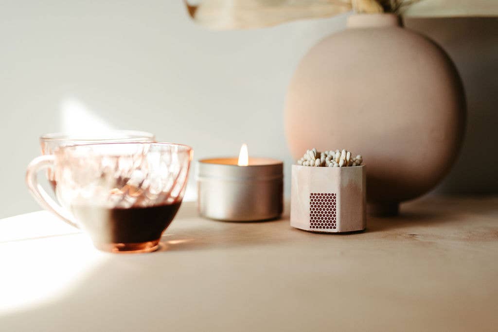 Tenn Prairie - Vendita all'ingrosso Portafiammiferi - Portafiammiferi in Cemento – Bicolore con Fiammiferi di Sicurezza da 2 Pollici9