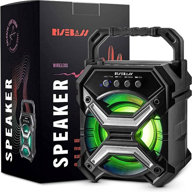 RISEBASS - Wholesale Speakers - RISEBASS Portable Speaker with Party Lights7