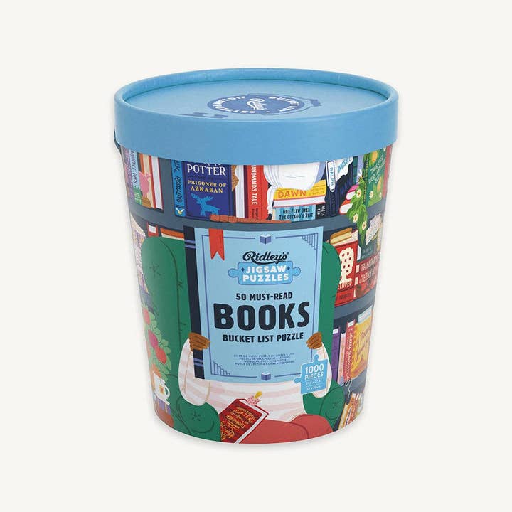 Chronicle Books - Wholesale Puzzle - Adult - 50 Must-Read Books of the World Bucket List 1000 Pc Puzzle