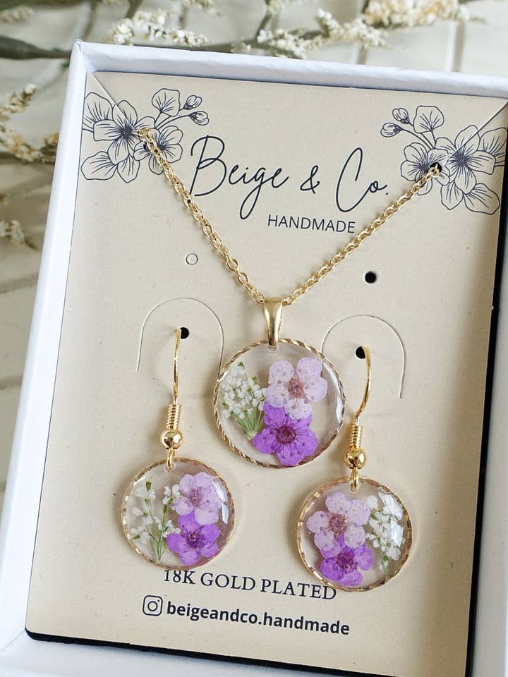 Set of Purple for wholesale by Beige & Co. Handmade