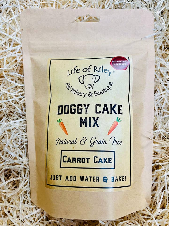 DIY Doggy Cake Mix - Carrot Cake (TRADE) for wholesale by Life Of Riley Bakery Ltd
