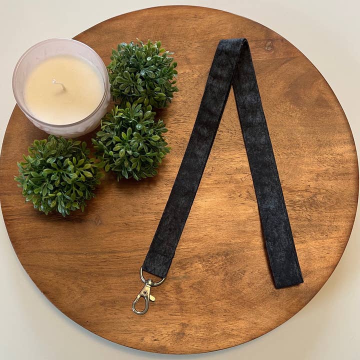 The Lanyard Boutique - Vente Lanière – femme - Lanyards tonal noirs